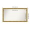 Angled Gold Non-Beveled Custom Framed Bathroom Vanity Wall Mirror
